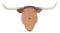 Large Texas Longhorn Bull Steer Cow Wall Decor Wild Cattle Beast 3D Art 34"L