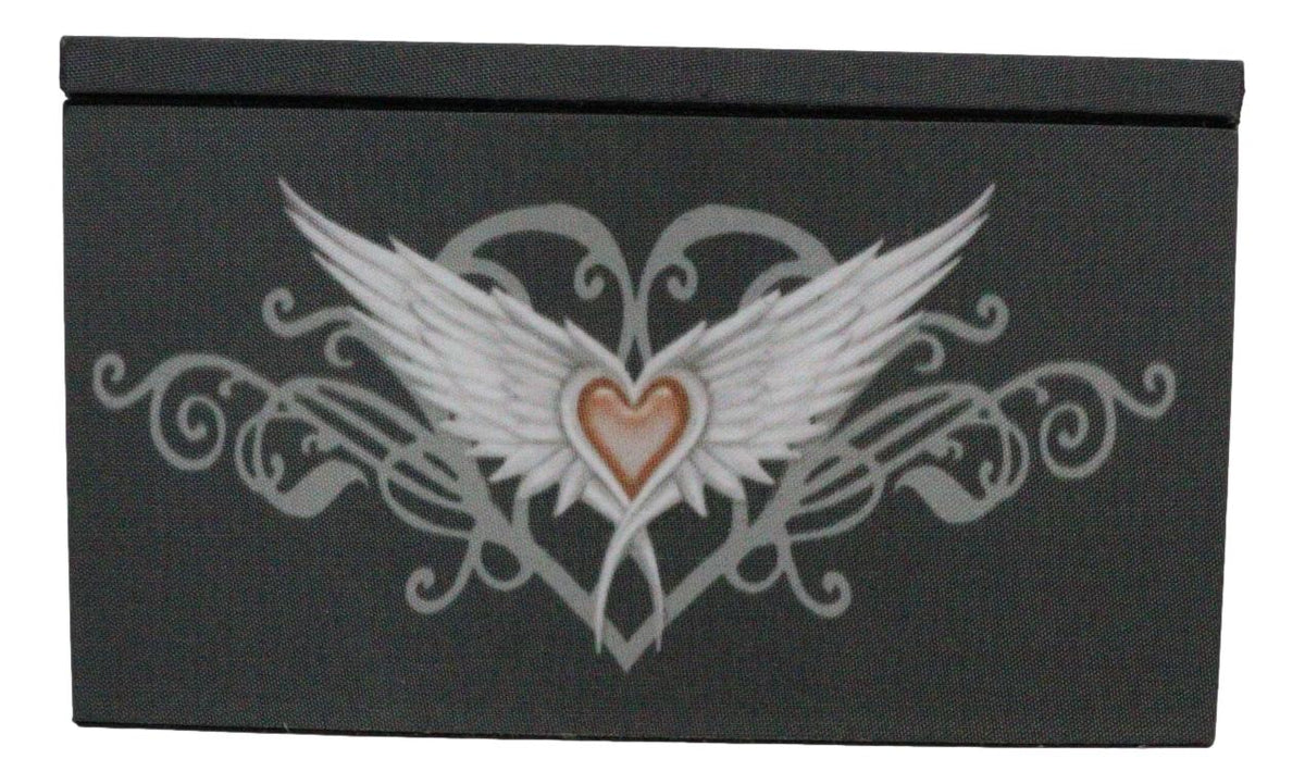 Anne Stokes Prayer Angel Blessings With Excalibur Sword Decorative Jewelry Box With Mirror