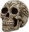 Ebros Gothic Samoan Lace Tribal Tattoo Lovers Symbols Skull Figurine 8"L Skeleton Head