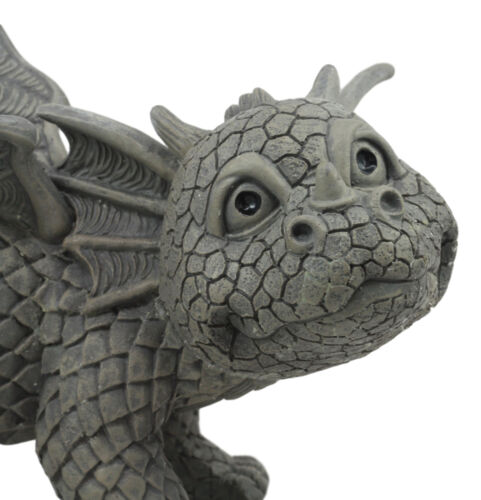 Ebros Whimsical Peeing Garden Dragon Statue 12"Long Baby Dragon Cocking Leg Figurine
