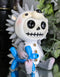 Ebros Furrybones Hedrick The Hedgehog Figurine Small 2.75 Inch Tall Furry Bones Skeleton Monster Collectible Decor Statue Gothic DOD Spiny Mammal Hedgehogs Holding Party Balloon Dog Sculpture