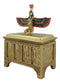 Ebros Egyptian Isis With Open Wings Golden Jewelry Box Statue Motherhood Magic