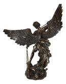 Ebros Large 20"H Guardian Archangel Saint Michael Slaying Lucifer Statue Guido Reni