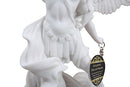 Ebros Archangel Saint Michael Statue 13.5"H Battle Of Armageddon (Off White)