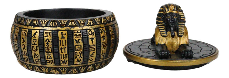 Ebros Egyptian Guardian Androsphinx Jewelry Box Statue Classical Egypt Monument Sphinx