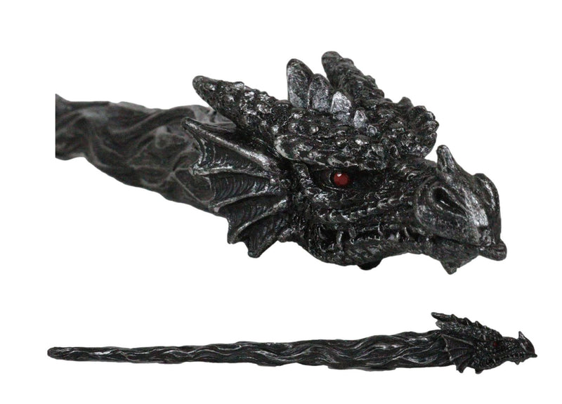 Gothic Witchcraft Merlin The Wizard Sorcerer Twisted Dragon Cosplay Wand 14" L