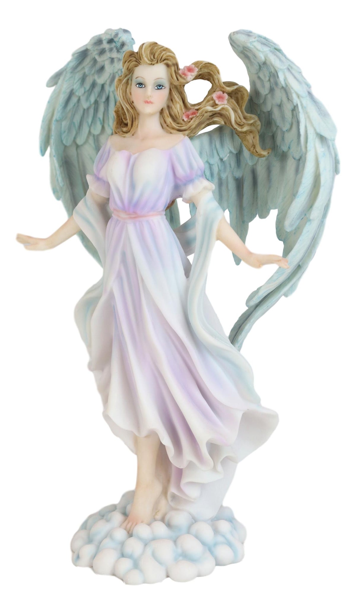 Ebros Seraphim Lavender Cherubim Heaven Glory Angel Decorative Statue 11.75"H