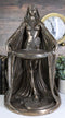 Large Bronzed Maxine Miller Celtic Triple Goddess Danu With Cauldron Statue 16"H