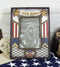 Military Patriotic USA Flag Star Veteran Memorial Our Hero 4"X6" Picture Frame