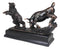 Wall Street Stock Market Signature Charging Bull With Conceding Bear Statue