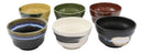 Pack Of 6 Made In Japan Colorful Abstract Art Kiln Natural Glazed Ceramic Bowls