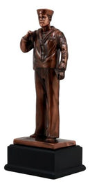 Patriotic Men Of Duty Homecoming Decorated Navy Sailor In Uniform Statue 11.5"H