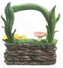Fantasy Meadowland Gardens Green Nature Park Display Figurine For Miniatures - Ebros Gift
