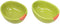 Ebros Ceramic Green European Olive Half Slice Small 4oz Dipping Bowl (SET OF 2)