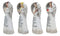 Ebros 4.25" Tall Colorful Divine Heavenly Angels with Inspirational Scriptures Figurine Set of 4 Angelic Hosts of Prayer and Faith Statues Home Decor Christmas Graduation Housewarming Gifts - Ebros Gift